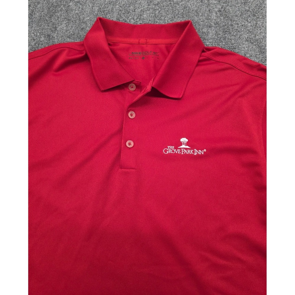 Grove Park Inn Nike Golf Dri-Fit Red Men's Polo Shirt - XL